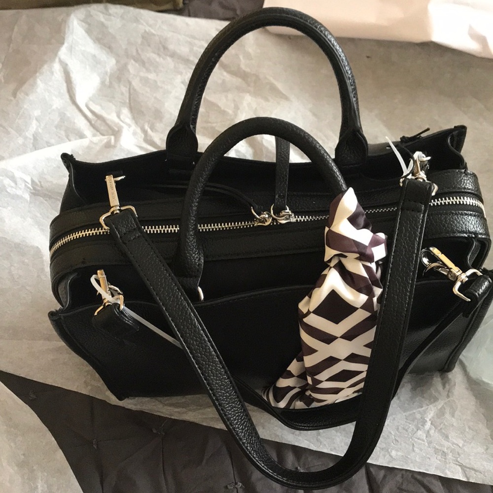 Steve Madden Satchel with Scarf Detail - Picture 7 of 7